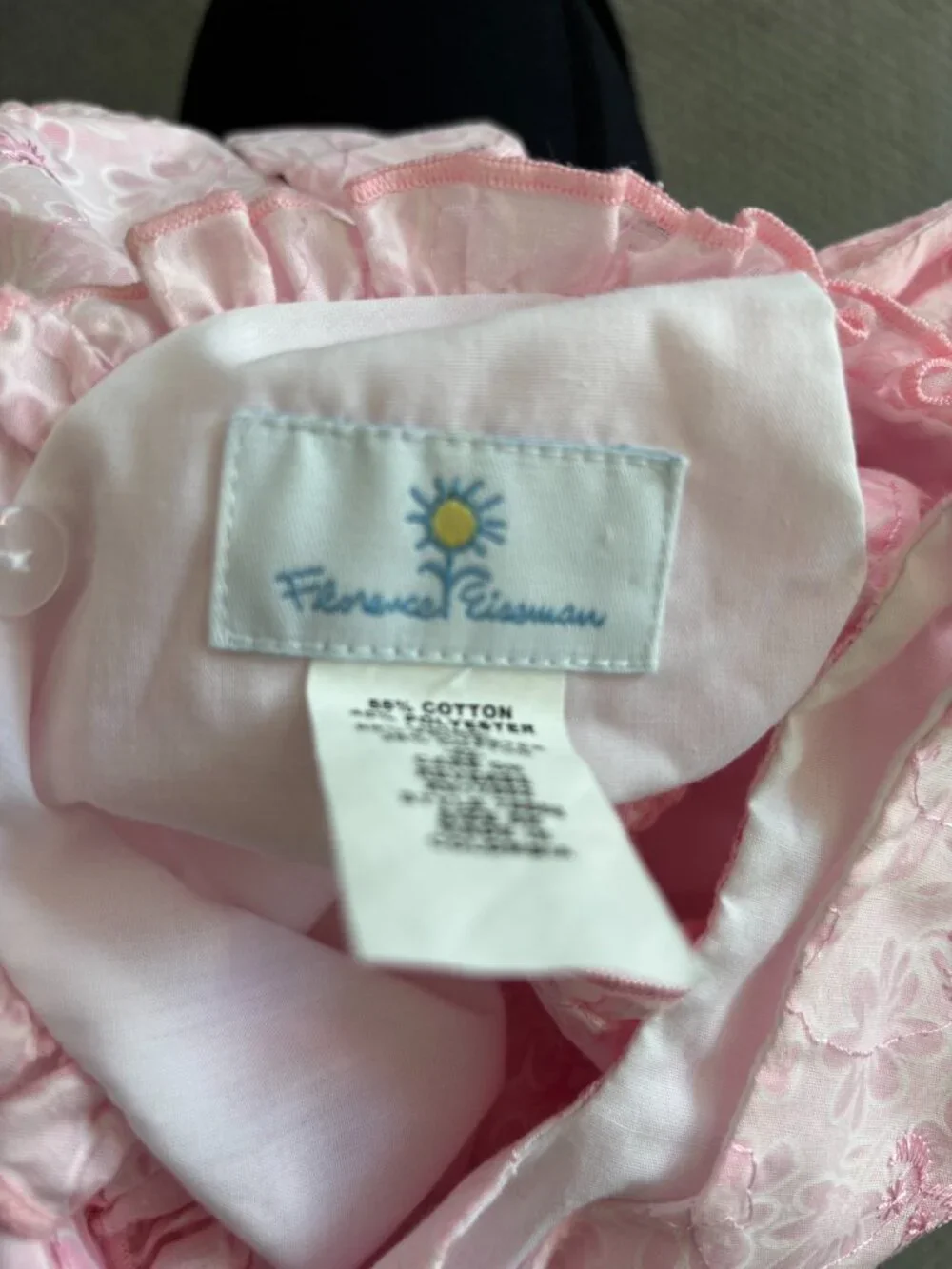 Neiman Marcus Florence Eiseman Pink Flower Two Piece Set Girl's Size 6M
